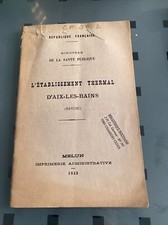 Ancien Livre Notice Sur