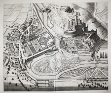Dolceaqua Imperia Ligurie Italie Incision Vue Gravure Blaeu 1726