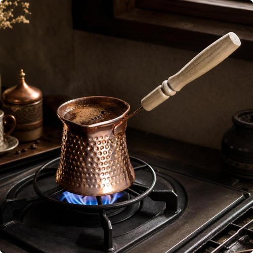 Cafetière turque cuivre - cafetière, en