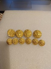 Lot de 10 boutons armée us VESTE 4 POCHES ww2 original