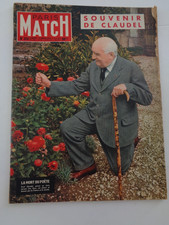 💥Paris Match  N° 310 - 1955 - Hommage Paul Claudel - Poète