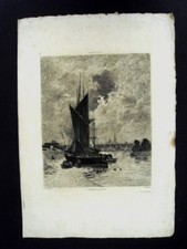 ROUEN - LE PORT EN 1879 - EAU