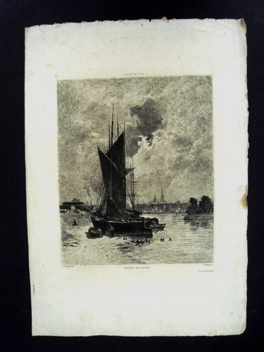 Rouen port 1879 eau - rouen,