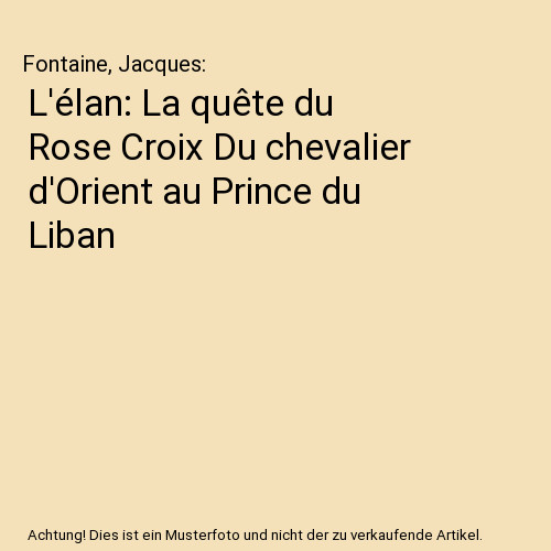 élan quête du rose - l'élan:,