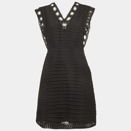 Mini robe noire - sandro, avec
