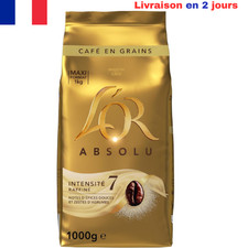 L'OR, 1 kg Café en Grains Absolu,100% Arabica, Intensité 7, 1kg