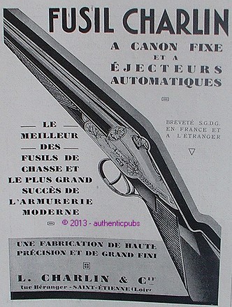 Publicite fusil charlin - publicite,