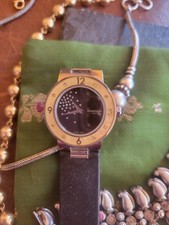 MONTRE MAUBOUSSIN DIAMANTS EMAIL BRACELET SOIE