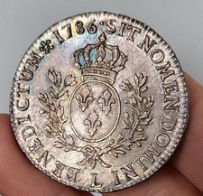 Monnaie Royale Louis XVI écu aux branches d'olivier superbe