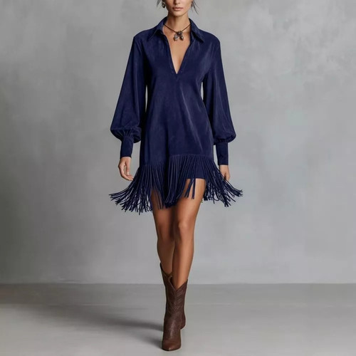 Robe courte femme bleu - robe,