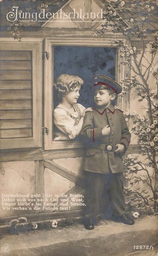 Carte postale ww1 - postale, jeune
