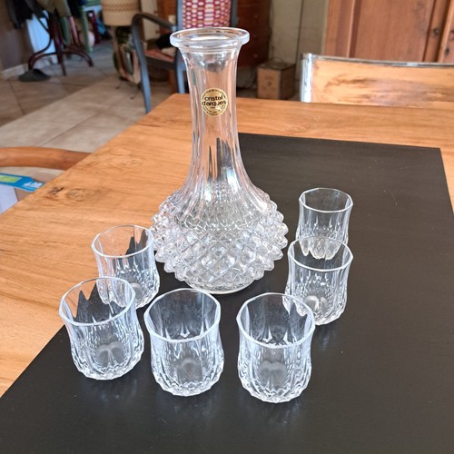 Service liqueur cristal - service, à