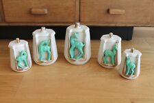 Magnifique série de 5 pots à