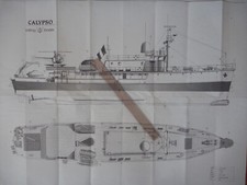Plan maquette CALYPSO Billing boats 1/45 8106 Navigation bateau 78x106cm - TBE