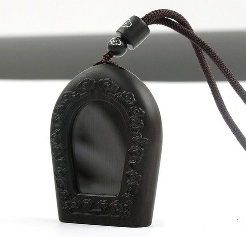 Ebony wood carved ghau ritual - carved,