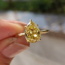 Rare bague solitaire diamant - bague,