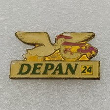 Pin's DEPAN 24-Oiseau-Depanneuse-Depannage à Domicile-Livraison gratuite-P1O5