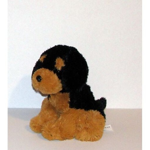 Peluche chien chiot rottweiler - chien,