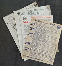 Lot de 4 documents FAVOR