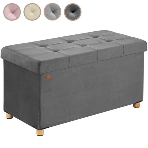 Banc rangement velours - de,