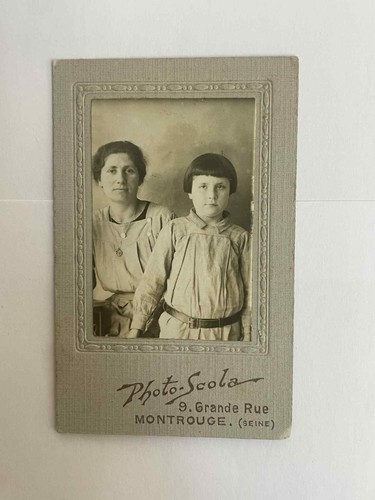 Ancienne photo cdv scola - photo,
