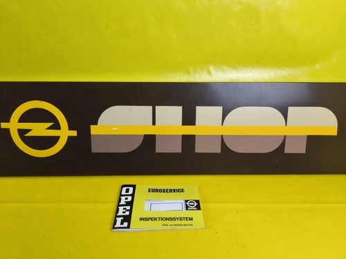 Inspektion opel rekord e - inspektion,