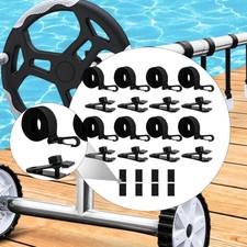 Kit de fixation pour enrouleur de bâche solaire de piscine, 8 pièces, sangles