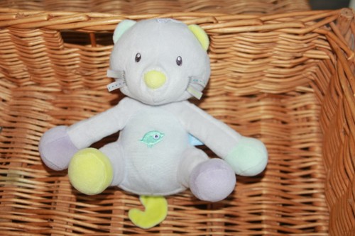 Doudou sucre orge chat gris - d'orge,