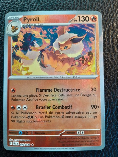 Carte pokémon pyroli reverse - carte,