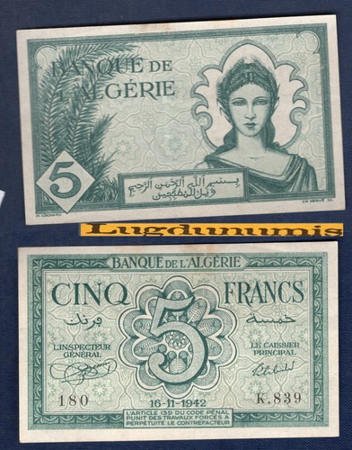 Algérie francs 11 - algérie, 5