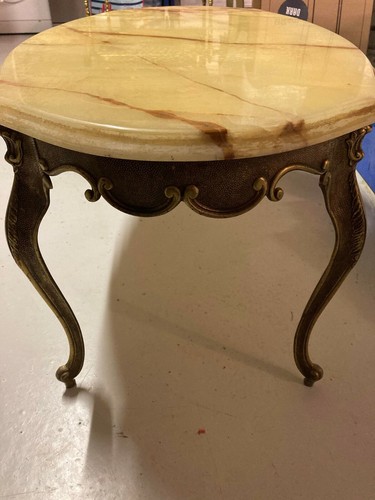 Table basse bronze marbre - basse,
