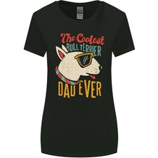 T-Shirt Large Pour Femme Bull Terrier Papa Drôle Pour La Fête Des Pères