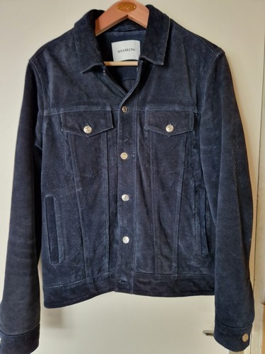 Navy 100 suede leather - 100%,