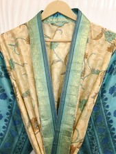 Nuit En Soie Beige Kimono Long