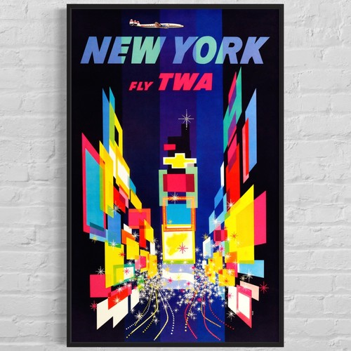 New york fly twa 1958 - new, trans