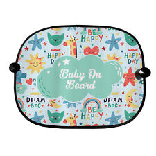 Bébé À Bord Design Rêver Grand - Pare-Soleil De Voiture - Ensemble De 2