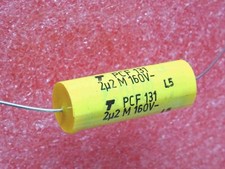 Lot x2: condensateur axial 2.2µF 2.2uF 2µ2 160V 20% PCF131 PPM2 SC316F0225M TPC