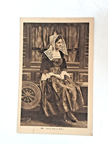 Cpa jeune fille - jeune, baud