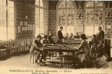 Carte FORGES LES EAUX Station Thermale Casino Salle de Boule Partie en cours