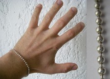 19CM JOLI BRACELET gourmette boules / 5gr en Argent massif 925 N°183