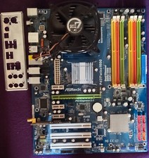 Carte Mère Asrock P43TWINS1600 + Processeur Et Ventirad [Non Testé]