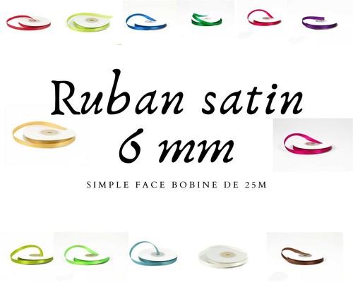 Ruban satin m - x, 25