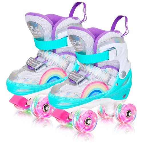 Rainbow roller skate shoes - roller,