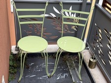  Lot de 2 chaises de jardin