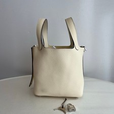 Hermes Basket 18   White with