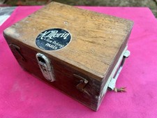 Ancien Coffret niveau de Géométre Theodolite H. Morin Paris Complet + Outils