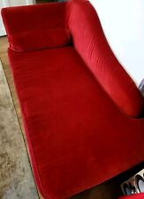 Canapé/méridienne Velour Rouge 