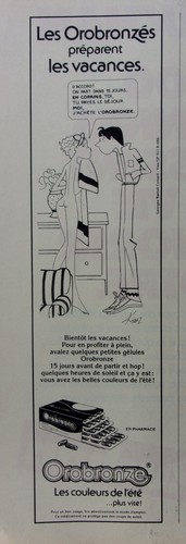Publicité orobronze avec - publicité,