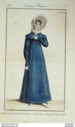 Gravure mode costume - gravure, parisien