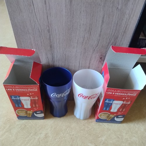 Verres coca cola bleu - verres,